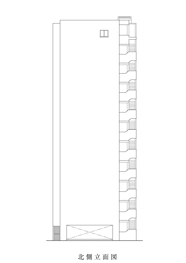 北側立面図