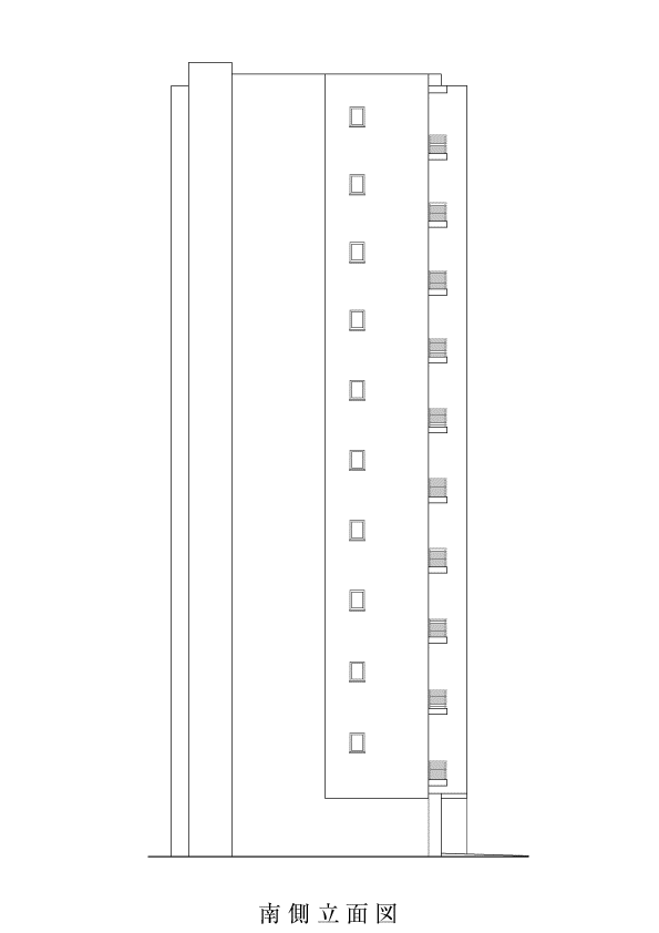 南側立面図