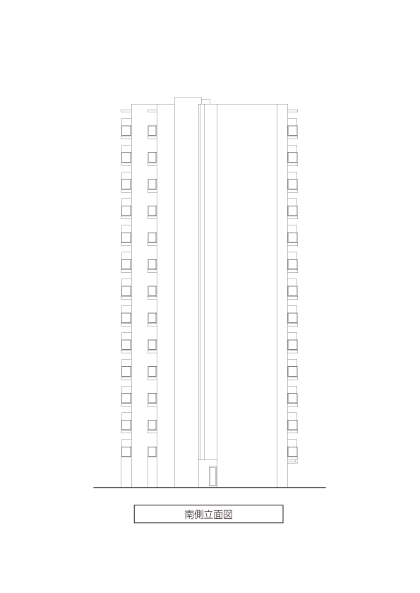 南側立面図