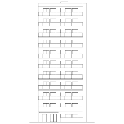 東側立面図