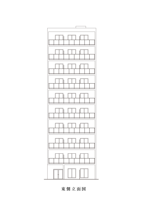 東側立面図