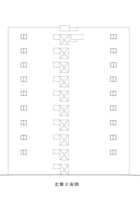 北东侧平面图