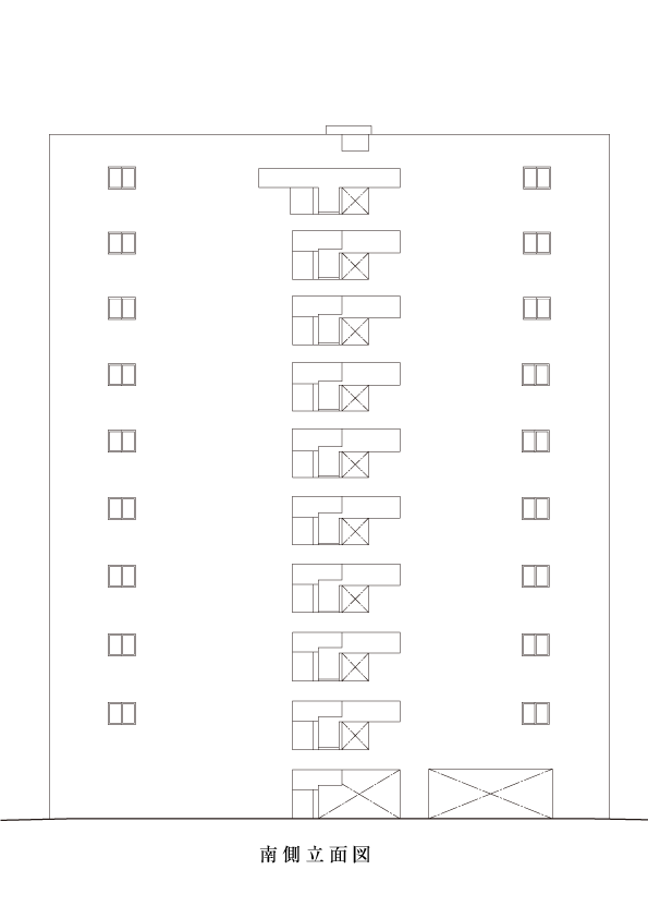 南侧平面图