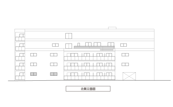 北側立面図