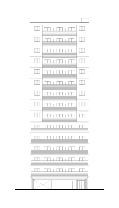 東側立面図