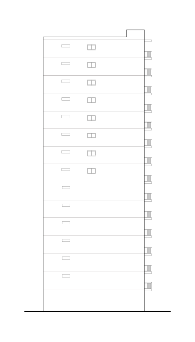 北側立面図