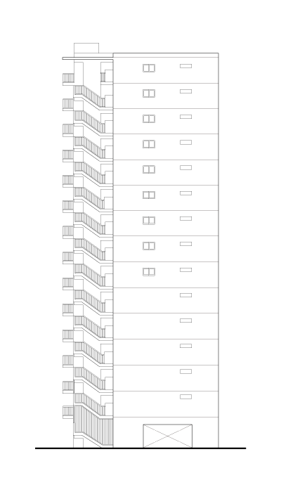 南側立面図