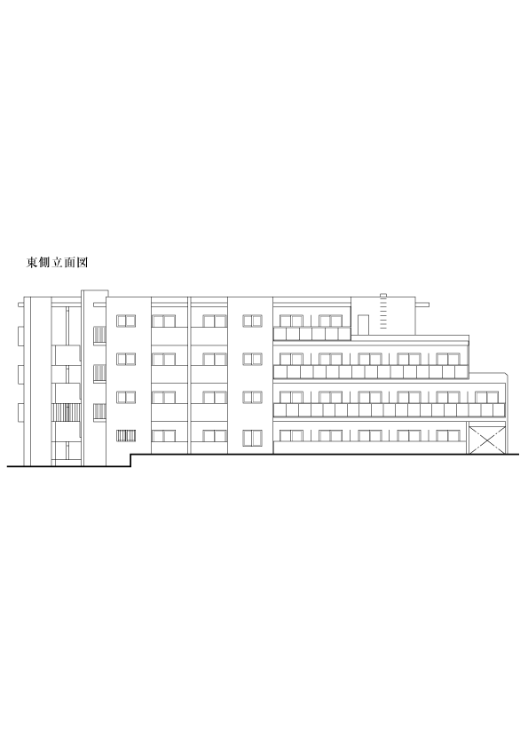 東側立面図