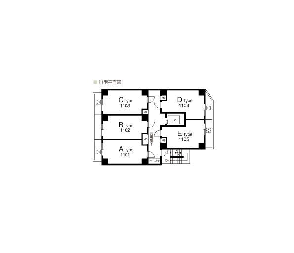 11階平面図