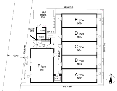 敷地配置図・1階平面図