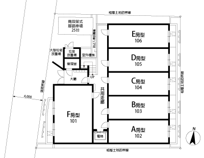 樓層規劃・1樓平面圖