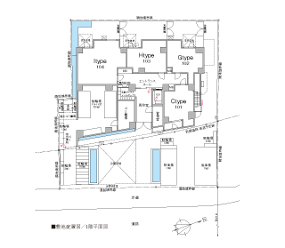 敷地配置図／1階平面図