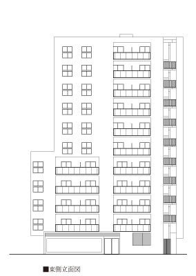 東側立面図