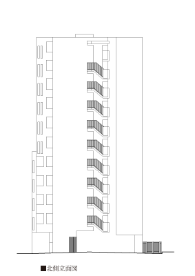 北側立面図