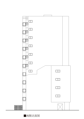 南側立面図