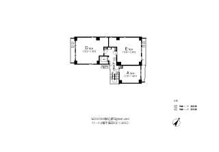 11〜13階平面図