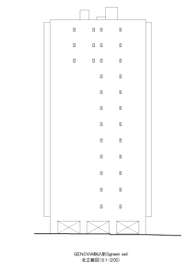 北側立面図