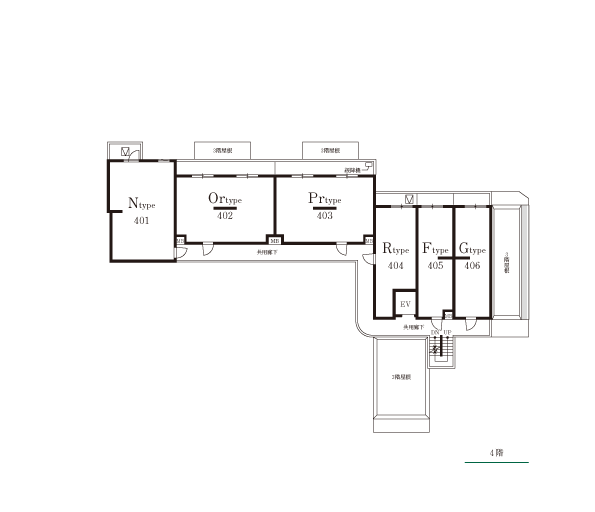 4階平面図