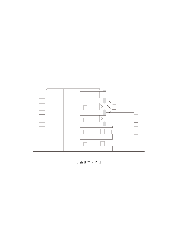 南側立面図