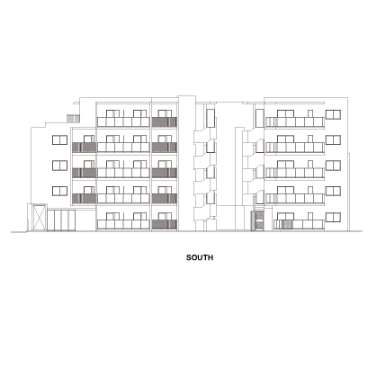 南側立面図