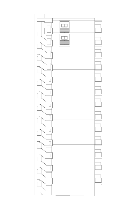 北側立面図