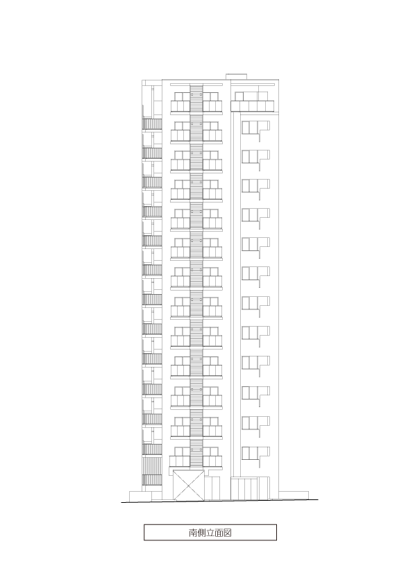 南側立面図