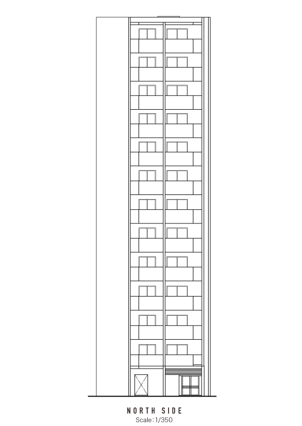 北側立面図