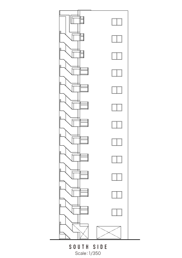 南側立面図