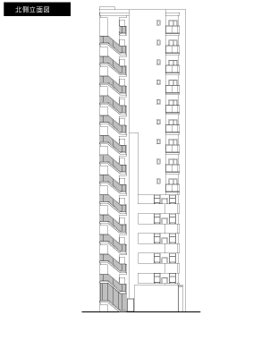 北側立面図