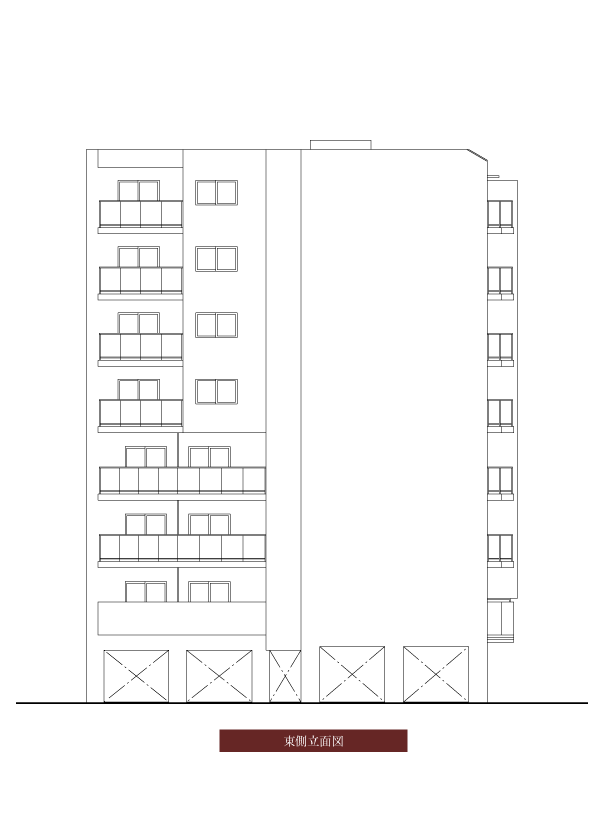 東側立面図