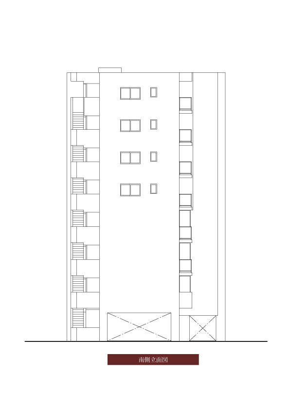 南側立面図