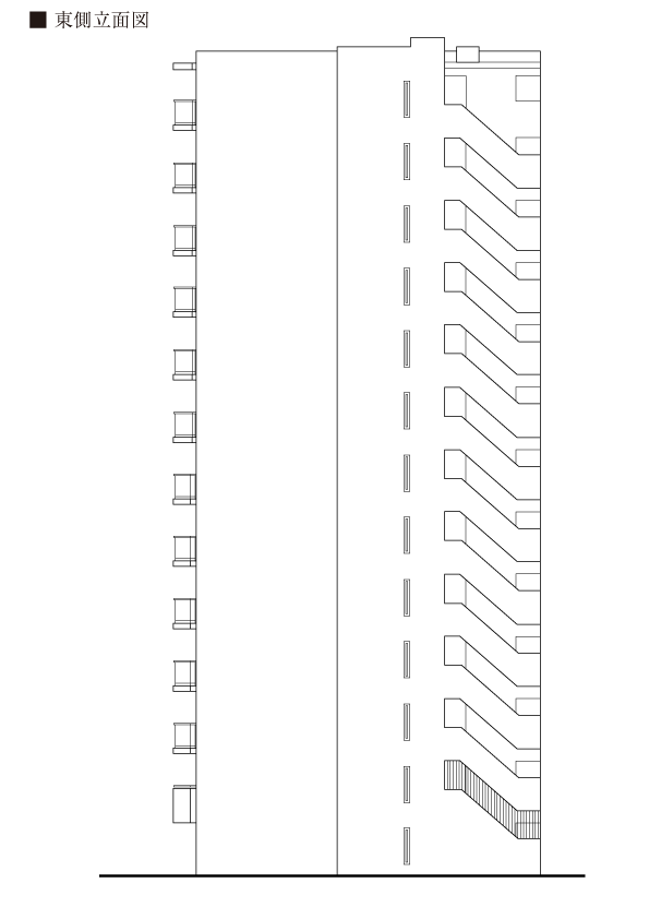 東側立面図