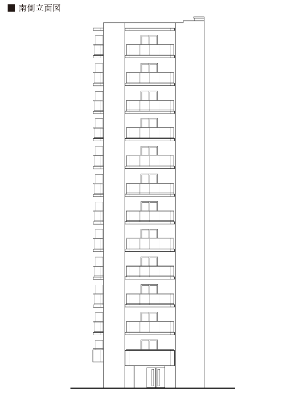 南側立面図