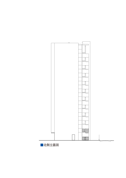北側立面図